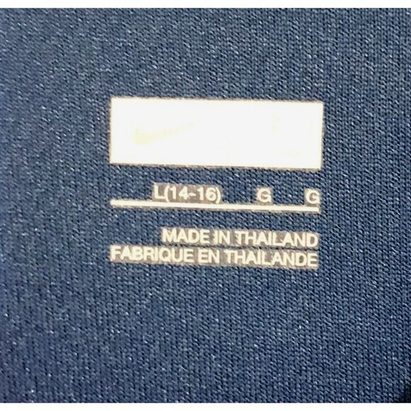 Nike Basketball Jersey Youth L (14-16) Blue & White Embroidered Logo Tank Top - Picture 7 of 9